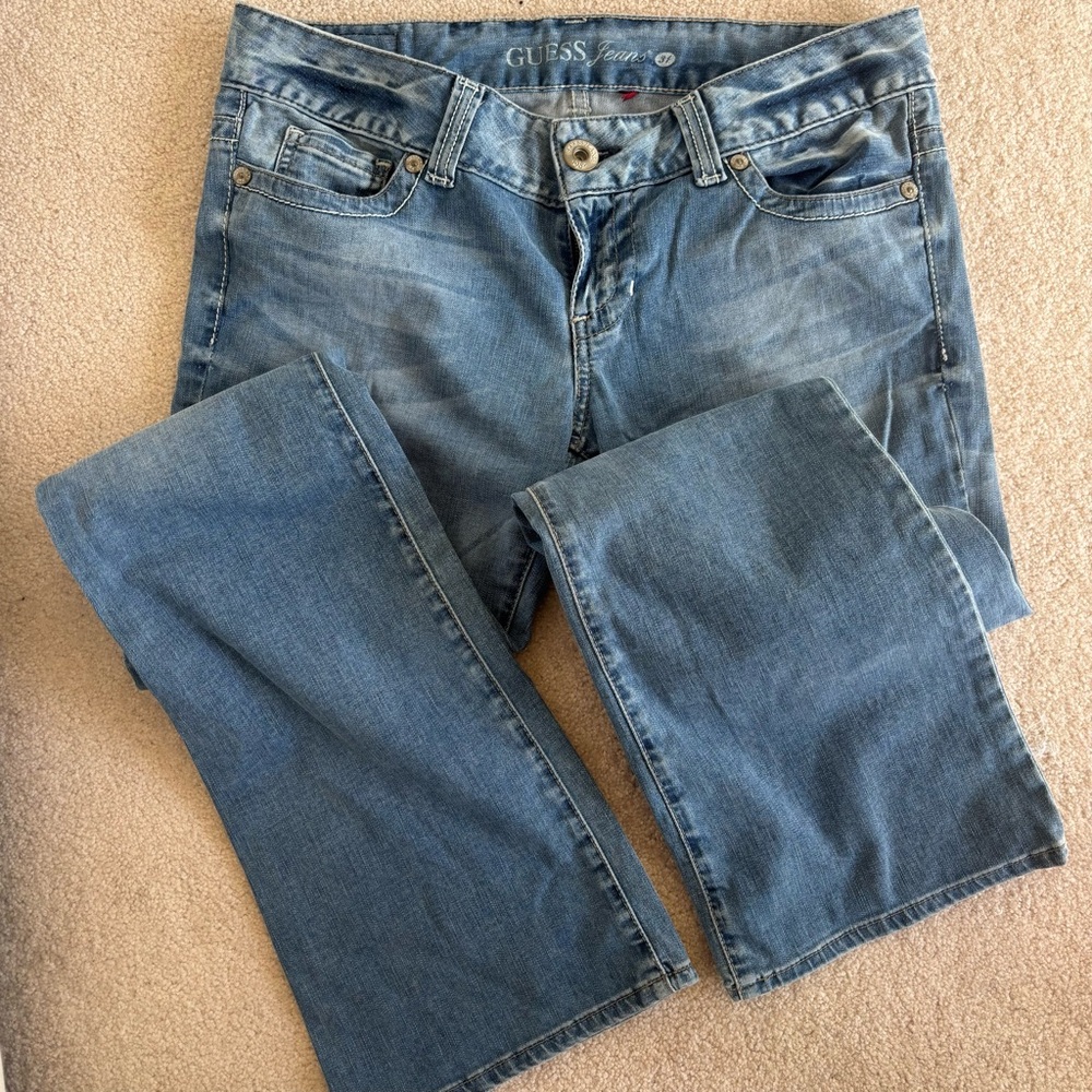 Guess Women’s Y2K 31 X 34 Low-Rise Bootcut Denim Jeans